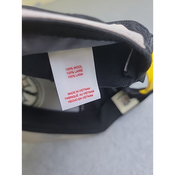 Mitchell Ness Hat Cap NFL Snapback Steelers Black Yellow Wool Embroidered Logo - Picture 10 of 12